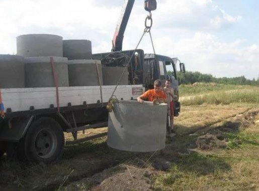 Перевозка бетонных колец и колодцев манипулятором стоимость услуг и где заказать - Дегтярск